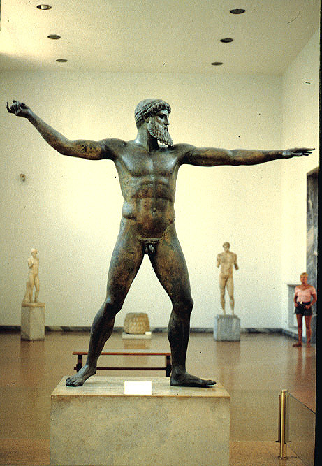zeus god. Bronze God (Zeus?