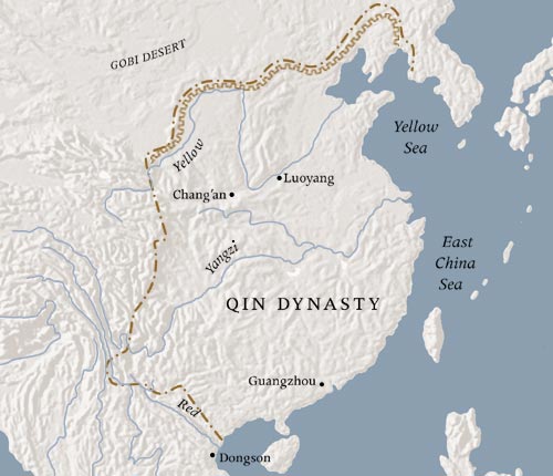 map of qin