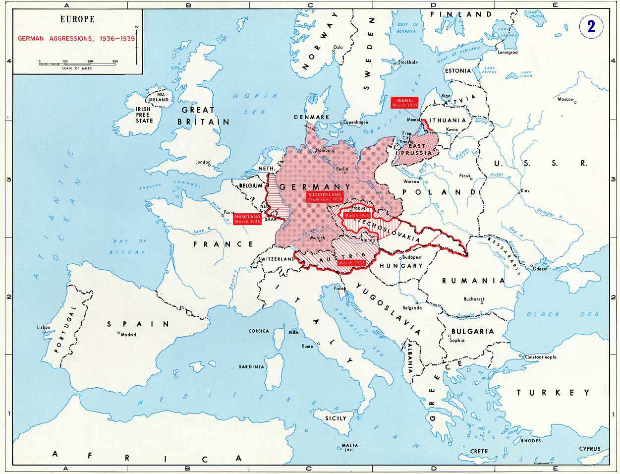 German expansion in the 1930s