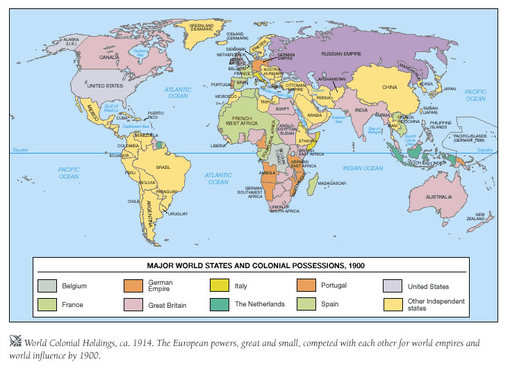world in 1900