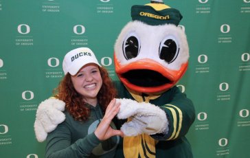 Candace Joyner and the Oregon Duck