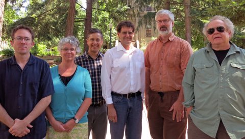 Members of the UO team studying pine beetle-cased tree epidemics