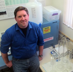 Josh Snodgrass in his lab