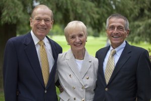 Andrew and Phyllis Berwick with John Evans, OBF’s president and general director