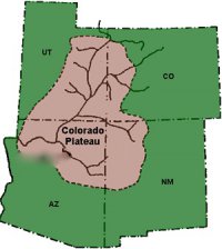 Image of Colorado Plateau set in the Four Corners