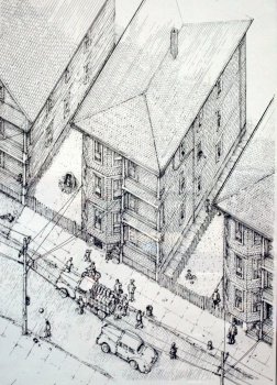 Graphic captures Heath's theory that a building is not a place unless it incorporates people and how they use the space.  Image courtesy of Kingston Heath