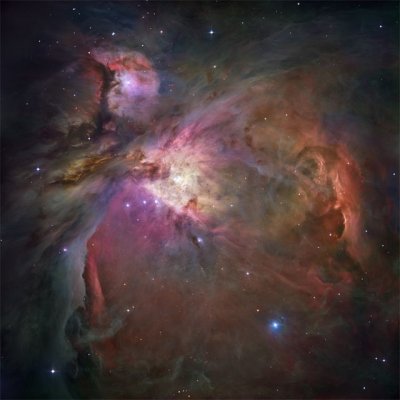 The Orion Nebula as seen from the Hubble telescope