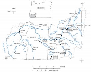 Rogue River Basin map courtesy of the U.S. Geological Survey.