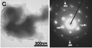 TEM look at one hexagonal diamond found on the Channel Islands