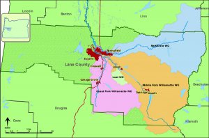 Upper Willamette River Basin of Oregon