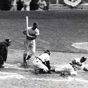 Jackie Robinson steals home in the 1955 World Series  