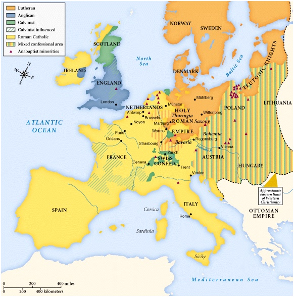 protestant reformation map