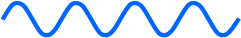 Blue low amplitude sin wave.