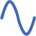 Blue sine wave.