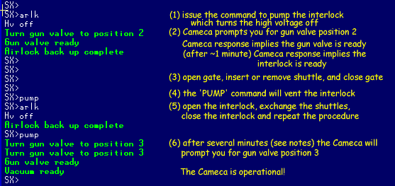 specimen exchange dialog