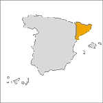 Cataluna, Spain map