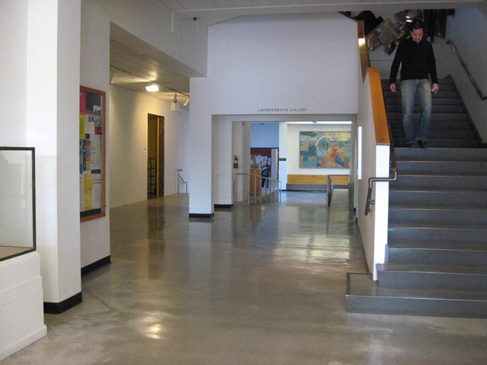 Lawrence Hall entrance lobby & stair