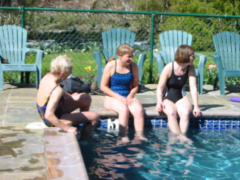 Renate, Anna  and Brit (her name, not her nationality)