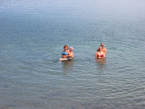 ...to hug Brigitte, as does Glen with Irmgard