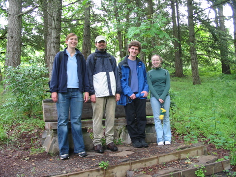Isabelle, Pavlo, David und Jourdain