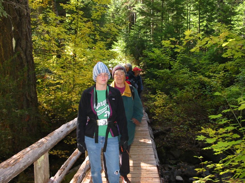 die Fussbruecke ueber den oberen See