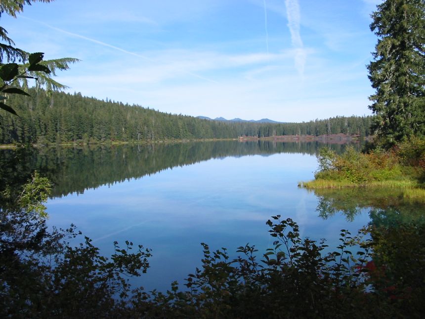 das untere Ende des Sees, umd den wir ganz herum wandern