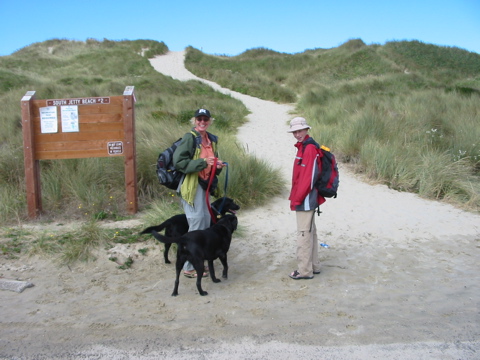 South Jetty Parkplatz #2: über die Düne...