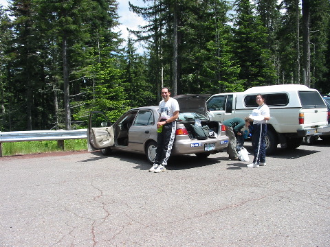 back at Tombstone Pass parking area