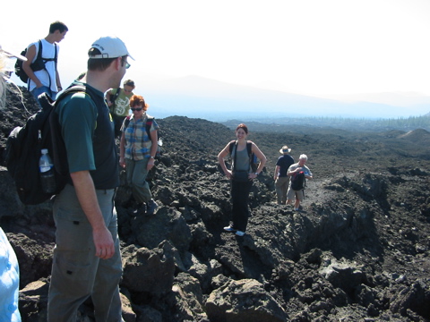 Lovely Sara, in the center, smiling