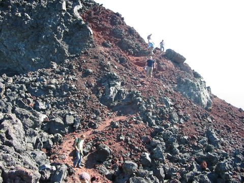 the trail off the top