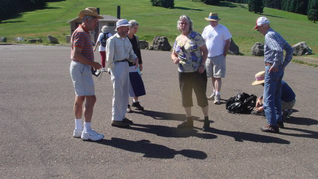at the summit parking lot of Marys Peak