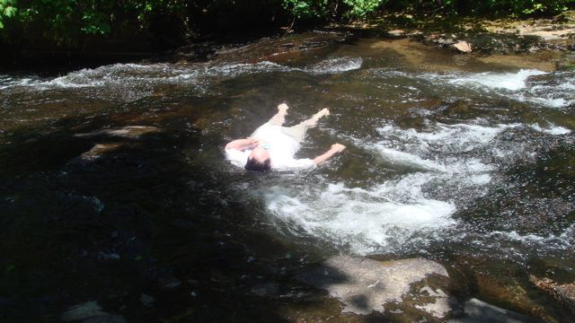 ...and inside, cooling off: