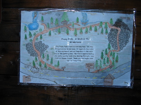 at the Proxy Falls trailhead