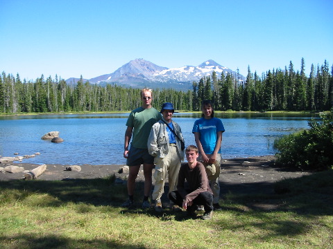 Scott Lake with Three Sisters