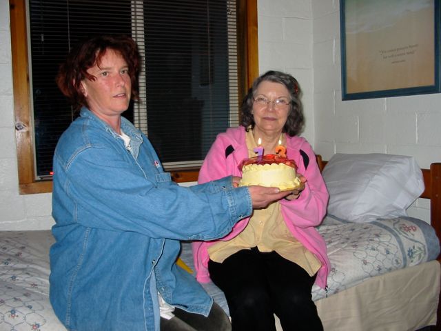 26. June 1, 2007: celebrating Carol's 73rd birthday in Yachats OR