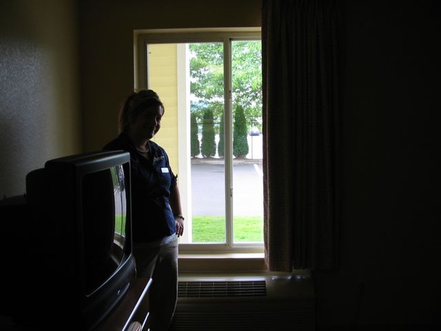 Das Fenster (die Maid ist aber nicht Teil des Pakets)