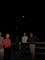 8:40PM: David and Alan looking at camera, with Harvest moon and 2 new Cajun planets overhead