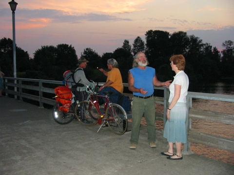 2 bikers behind Alan and Tyler