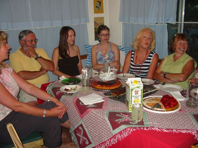 Von L-->R: Monika, Peter, Katharina, Patricia, Renate, Irmgard...