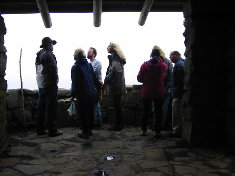 im Westview Shelter: Rudi, Renate, Kevin, Monika, Diane, Wilson und Schorschle