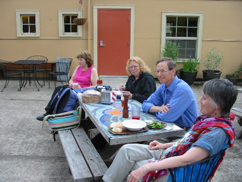 soon joined by Peter, Tama and first-timer Dee...