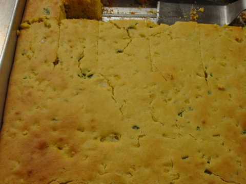 ...such as freshly made corn bread