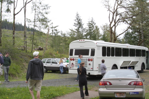 Ankunft:  zum ersten Mal mit Bus!