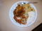 Mein Teller (Lizzys Reis hatte ich schon gegessen)