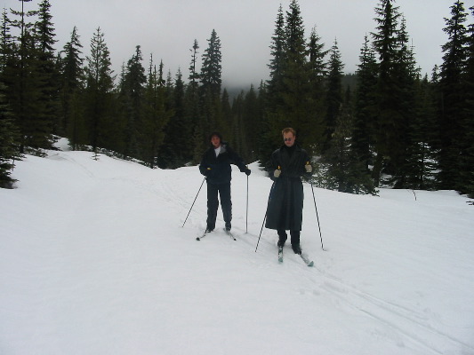 Downhill to Bechtel Shelter