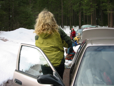 Ankunft im Ikenick Snopark 26.3.09