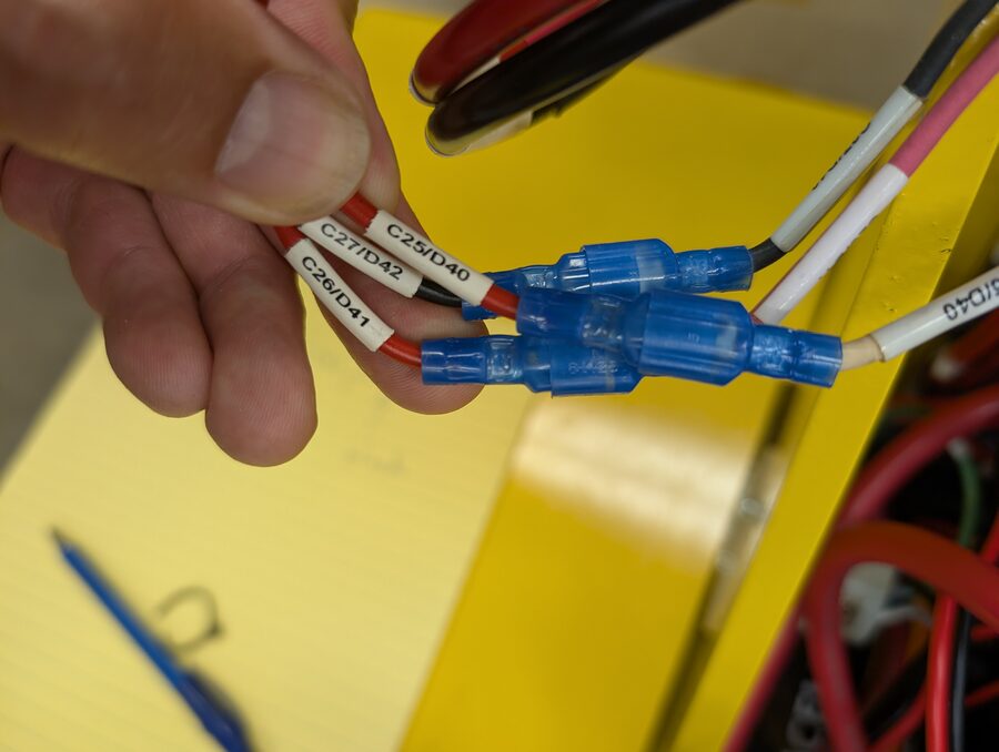 Photo 4: spade splices, second angle