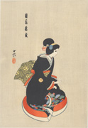 Koshimoto Nureginu in Honchō nijūshikō from the Illustrated Collection of Famous Japanese Puppets of the Osaka Bunrakuza