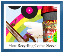 in rainbows coffee sleeve preview