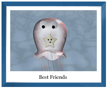 Jellyfish and his starfish friend